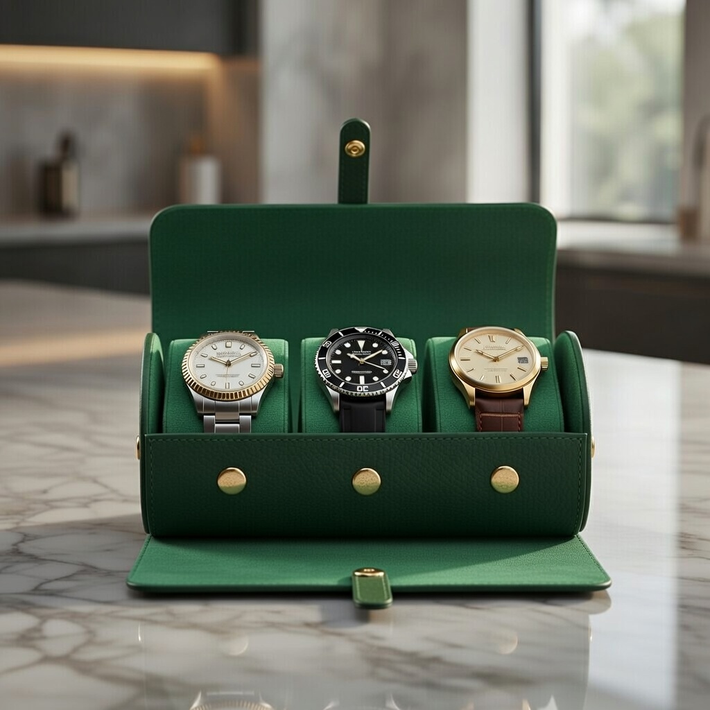 Heritage Green Travel Watch Case - Image 2