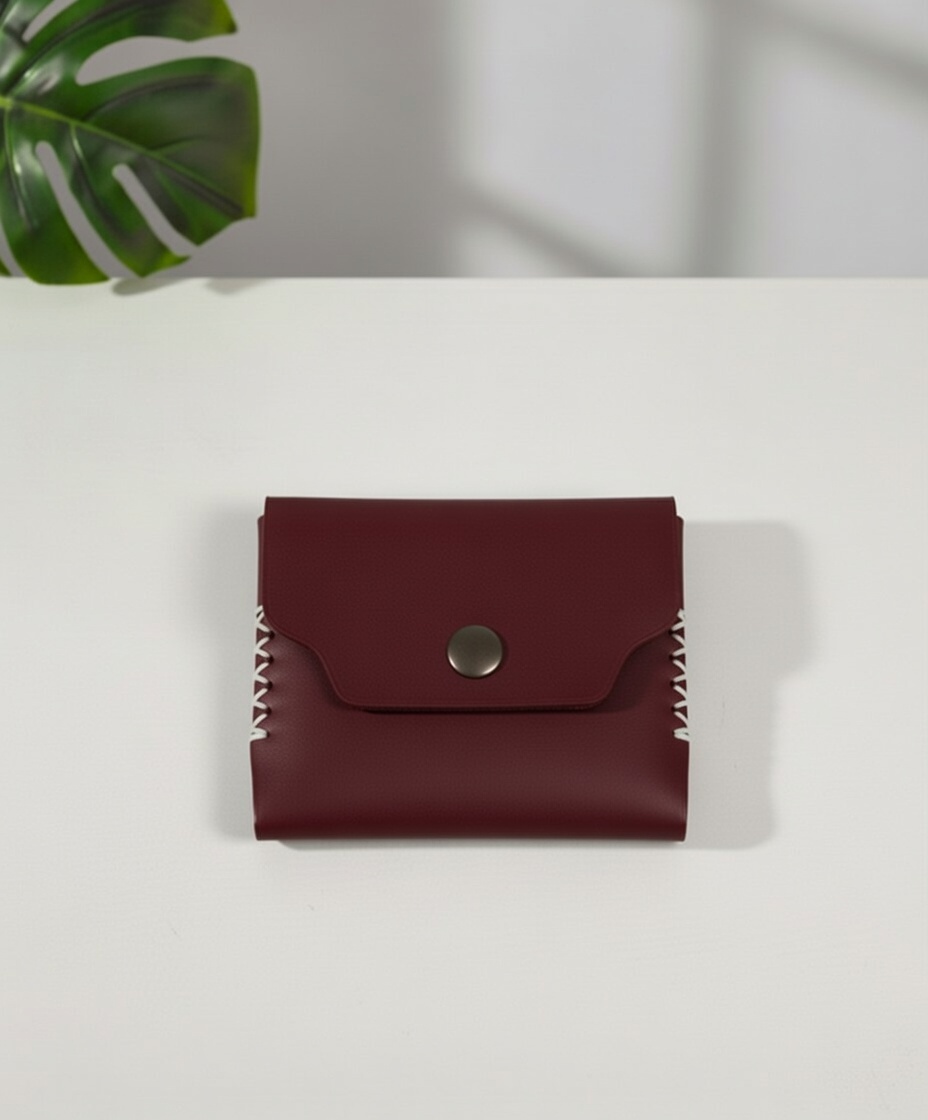 Red Blood Leather Flap Wallet - Image 4