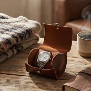 Emerald Sentinel Brown Watch Case