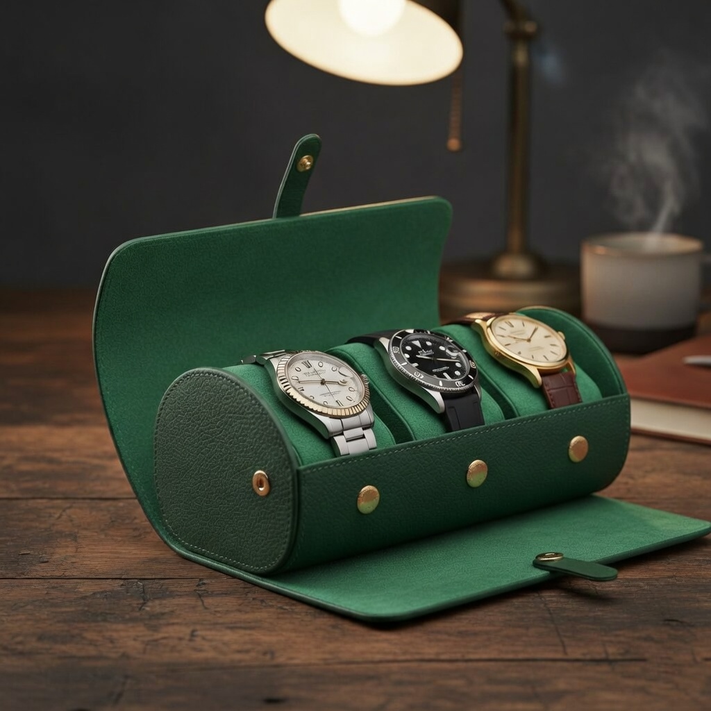 Heritage Green Travel Watch Case