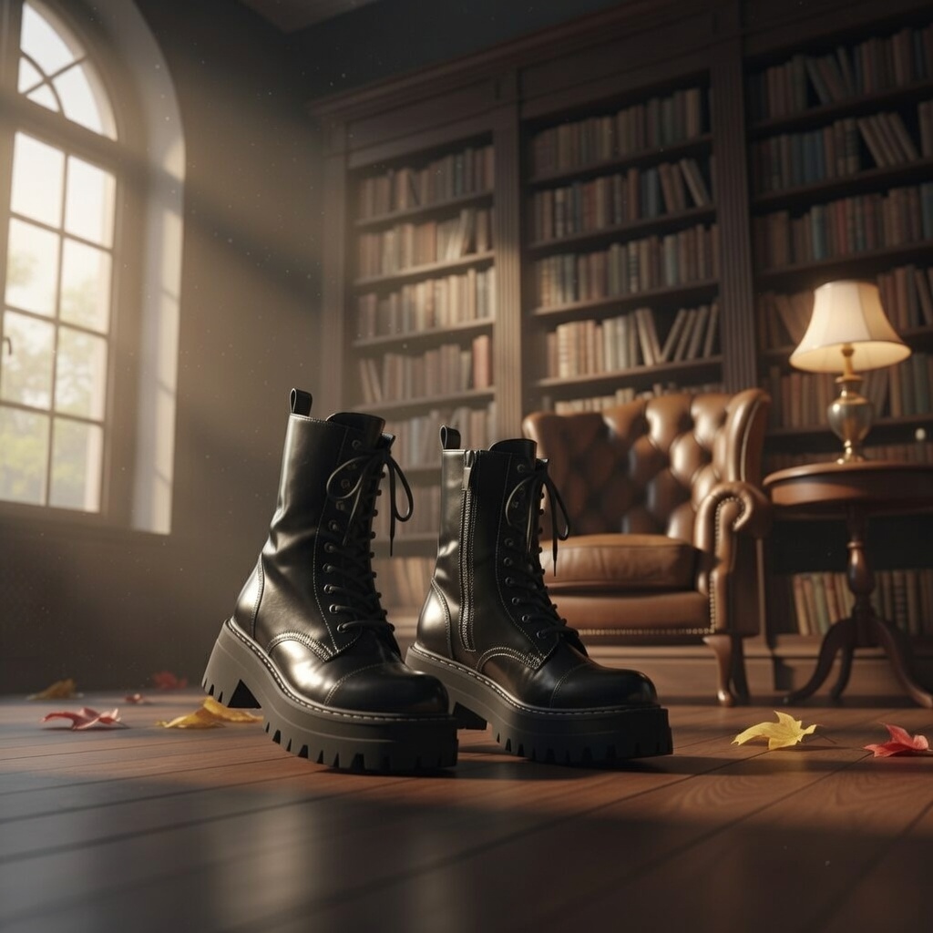 Army-Style Black Boots - Image 3