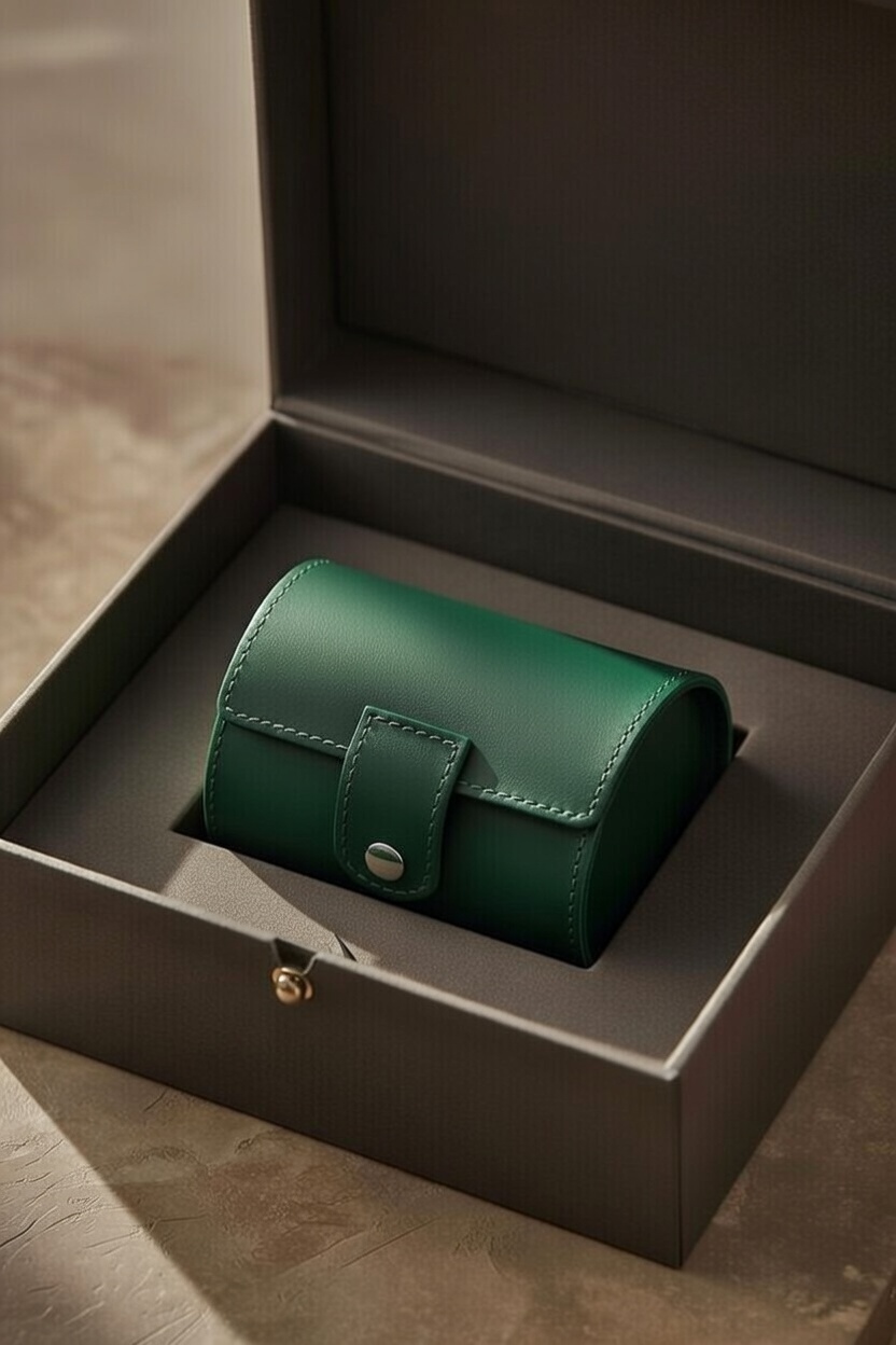 Emerald Sentinel Green Watch Case - Image 2