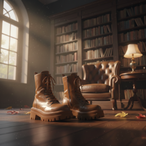 Army-Style Brown Boots