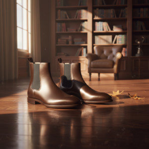 Victorian Era Brown Chelsea Boots