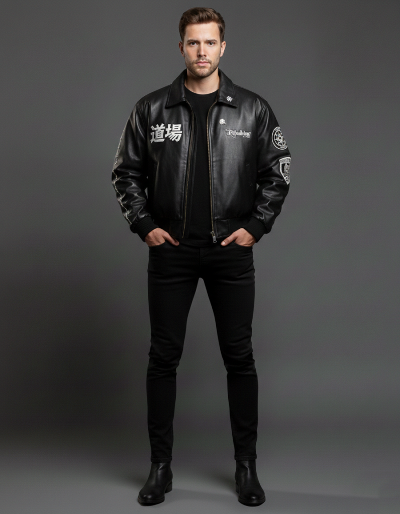 Men’s Black Leather Jacket