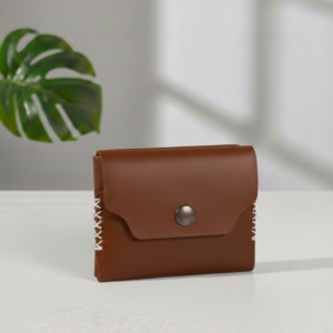 Brown Leather Flap Wallet