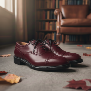 Burgundy Leather Brogues