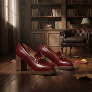 Chunky Block Red Heel