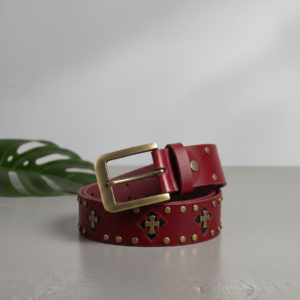 Gothic Punk Red Belt