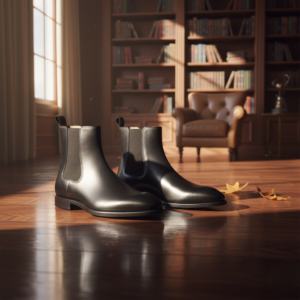 Victorian Era Black Chelsea Boots