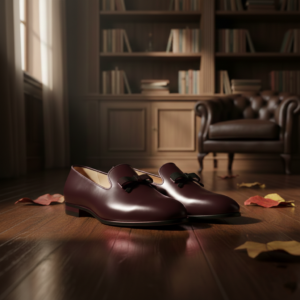 Opera Pumps Burgundy Shoe