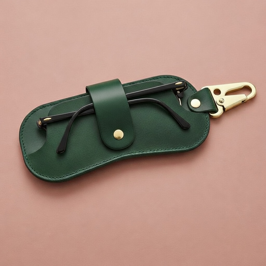 Leather Sunglass Case With Hook