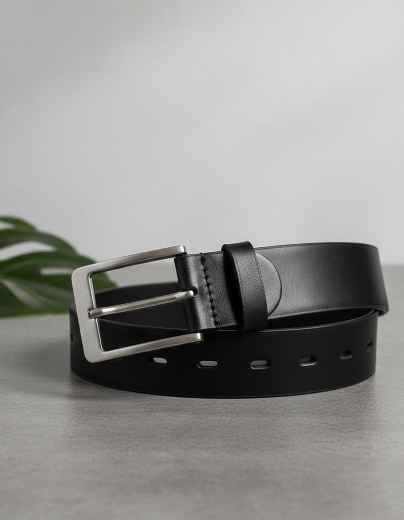 Men's Formal Brown Leather Belt