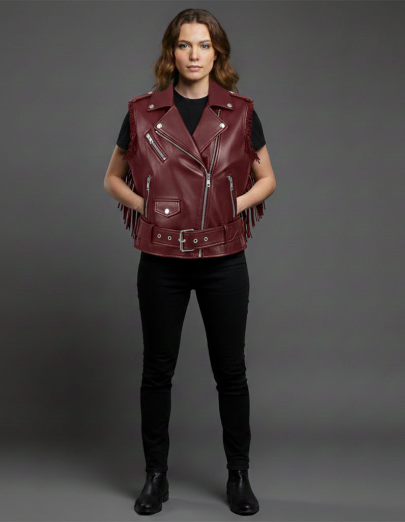 Premium Leather Vest For Women
