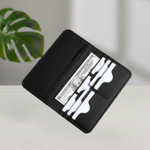 Curved Black Card Slot Wallet
