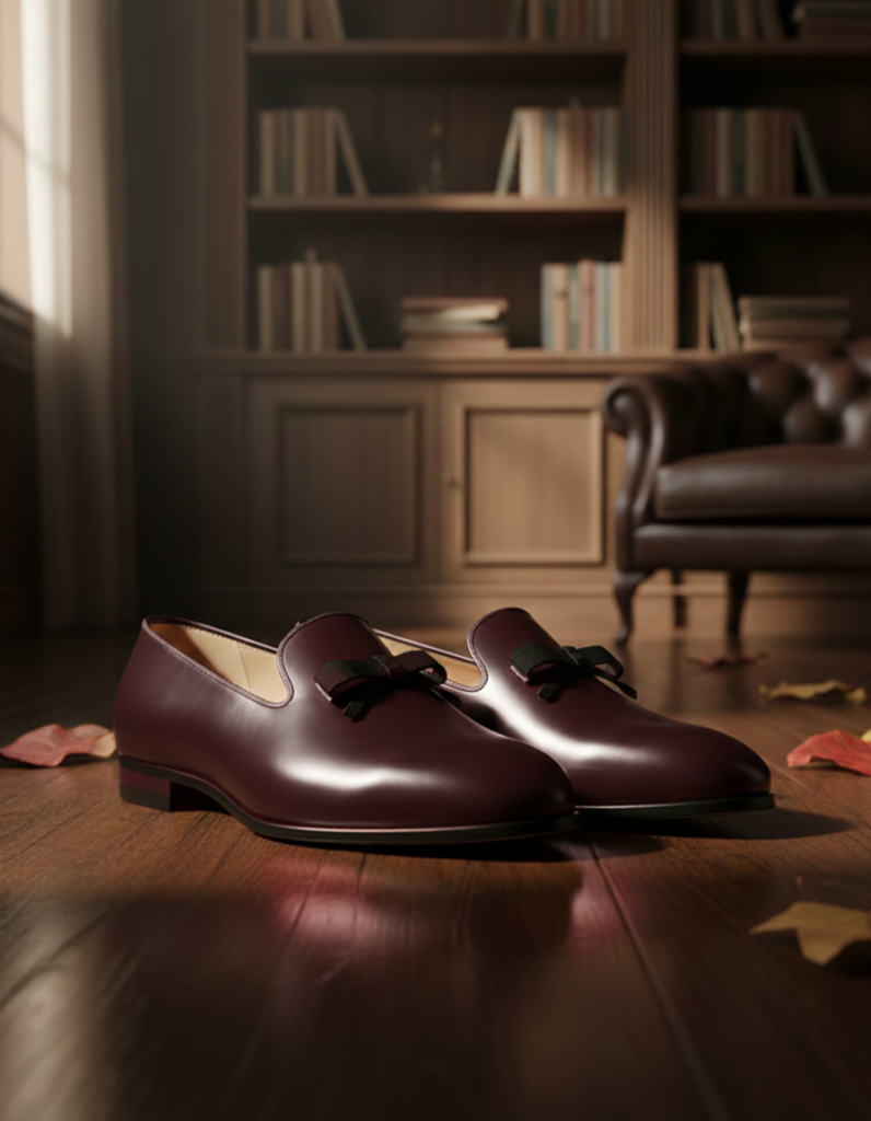 Opera Pumps Burgundy Shoe