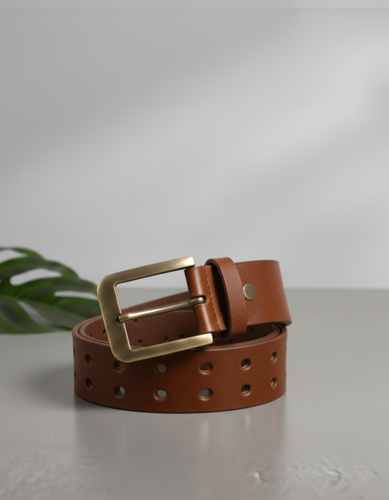 Classic Brown Leather Belt